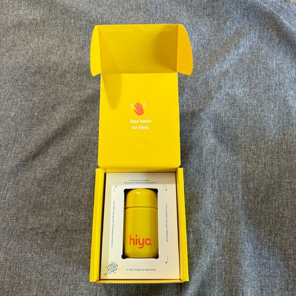 Hiya Glass Jar with original sticker sheets NEW - Picture 4 of 10